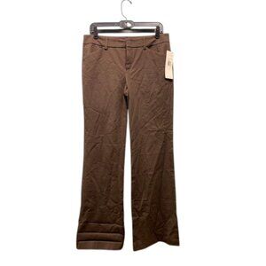 Womyn Bootcut Pants Women’s 10 Brown Cotton Lycra‎ Blend Made in USA Dress NWT